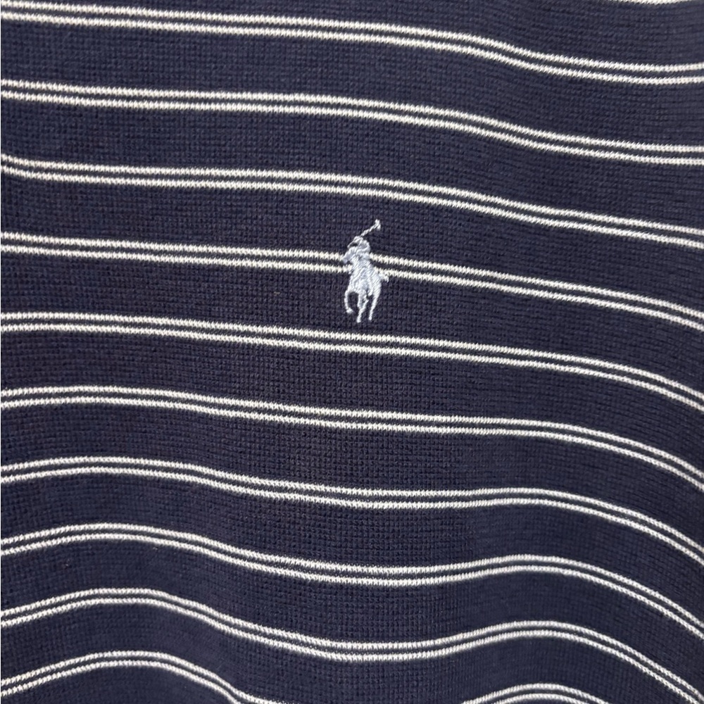 Ralph Lauren Navy and White Polo Shirt - Picture 3 of 6
